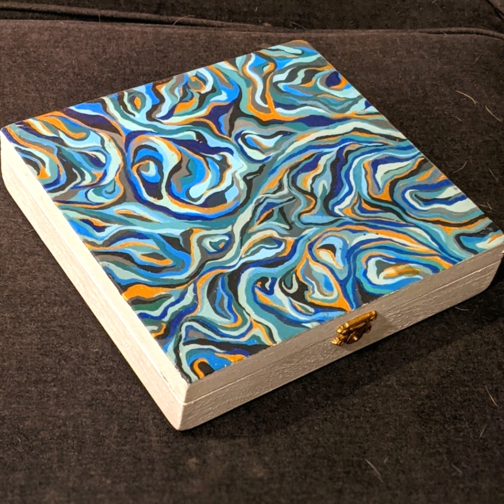 Hand Painted Latch Box
